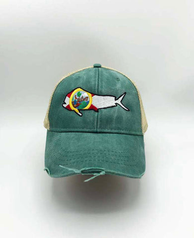 FLPride Mahi Distressed Hat